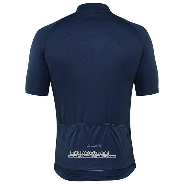2020 Maillot Cyclisme De Marchi Profond Bleu Manches Courtes et Cuissard